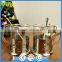Stainless Steel Pedestal Two Coffee Cups