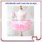 High quanlity White Swan professional kids tutu bow ruffle girls ballet dancewear child dancing tutus dress