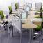 Newest Different Shape Cubicles Wooden Snake Office Curved Workstation (SZ-WS342)