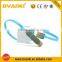 New design Metal 2 in 1 USB data charger cable for mobile phone and tablet