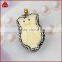 Owl's Shape Ox Bone Carved Mermaid With White Zircon Pendant Bead