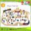good quality kids toy OEM 89pcs Train set educational wooden train toy set EZ5087