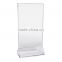 Acrylic Table Menu Card Holder, 4 by 8-Inch, Clear,