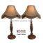 antique resin floor lamp with lint shade