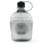 1L 32oz army empty plastic clear private label water bottle