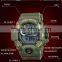 Outdoor 3atm Water Resistant Plastic Material Digital Stainless Steel Watch Back For Men Geneva Sport Watch