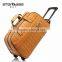 2016 travel leather luggage bag on wheels                        
                                                Quality Choice