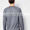 Hot Basic Men Long Sleeve T-Shirt China Manufacturer Oem Make 220 Gsm 60% Cotton 40% Polyester T Shirt Fabric