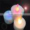 glow light led candle changing plastic led light candle