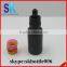 MOQ one carton 30ml e juice black matte glass bottle