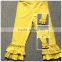 Girls latest fashion cotton pants,Mix color ruffle pants,Kids pants by Comfortable fabricr