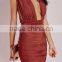 wholeslae free pattern halter neck casual dress for ladies