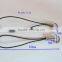 Fashionable 60mm Black Cellphone Strap With Small Ring For Wholesale