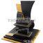2016 new arrival curved jewelry display veneer/pu leather jewellery display