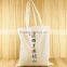 white cotton bag shopping bag long handle canvas bag with logo printing