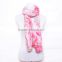 2015 Custom Pink Design Fashion Chiffon Fashionable Scarf Silk Suzhou Scarf,180*110 Ethnic Women Scarf