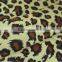 yellow leopard patter polyester satin Spandex elastic print Fabric donald duck fabric