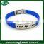 Hot Selling Business Gift Silicone Bracelet With Metal Clasp