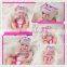 may you find kindness white monkey hat crocheted baby