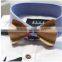 wholesale handmade mens fancy wooden bow tie with a gift box