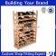 display wood wine display rack shop wooden shelf design for wine
