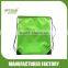 Drawstring bag with zipper in middle