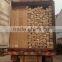 Pipe hinges T style door / MDF panel / wood and MDF combined door