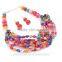 Beads Pearl Crystal Necklace Earring Set Fashion Jewelry Set