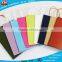 Glossy printed flat ribbon handle retail shopping paper bag