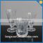 clear chinese knot crystal wine glass with stem