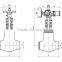 Electric Actuated Gate Valve in Iron /power/cement Factory