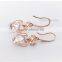 Fashion 18K Gold Heart Shape Crystal Earring