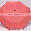 Pongee Material and Umbrellas Type Top Quality 3 Folding Umbrella , 3 Fold Auto Open Umbrella