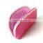 Shiny Leather Cosmetic Bag Pink Gold Color Customed Metal LOGO