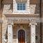 Private villa external wall decoration roman style half stone pillar design