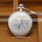 Wholesale Silver White Roman Number Pocket Watch Classic Necklace Chains Watch