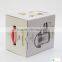 Matte paper cardboard suitcase box with PVC handle