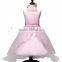 Latest Hot Sale Baby Girl Maxi Dress Flower Organza Baby Girl Maxi Dress