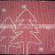 Cotton fabric Jacquard tapestry christmas tree placemats ,ribbed placemat