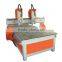 Double Head CNC wood carving machine with CE certification