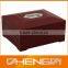 Best Sell factory custom made fashionable red leather mens watch display case (ZDS-F310)