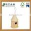 Natural handmade mini customized garden decoration wooden bird house