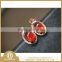fashion natural crystal gemstone earrings with 925 sterling silver