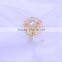 AAA round gold pearl ring, pearl ring finger, cheap pearl ring