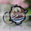 High quality picture print unusual black board transparent plastic acrylic key chains