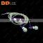 Cheap high quality metal glowing headphone earphone with LED lights