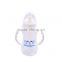 Popular Gourd Shape 260ML Baby Feeding Bottle With Liquid Silicone Pacifier