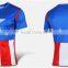 Custom made cotton polyester star red blue USA super men Short sleeve t shirt