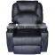HomCom Deluxe Black Ergonomic Heated Vibrating PU Leather Massage Sofa Lounge Recliner