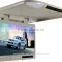 Black/Gray/Beige 19 inch tft lcd car monitor with tv, flip down car led monitor